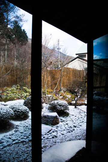 長野県駒ヶ根市　旅館「季澄香」　冬　雪景色